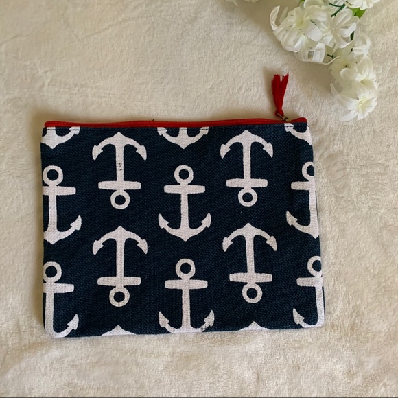 Mud Pie Handbags - NWOT ~ Woven Nautical Zippered Case